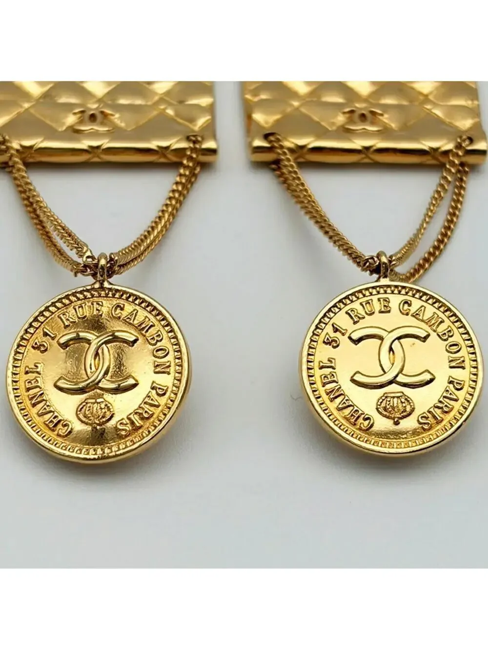 Chanel Cc Logo Clip-On Earrings Metal #357900C98B